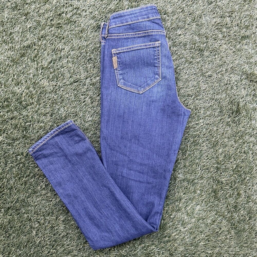 PAIGE Skyline Skinny Jeans Women 29 Dark Wash Stretch Premium Denim Mid Rise USA